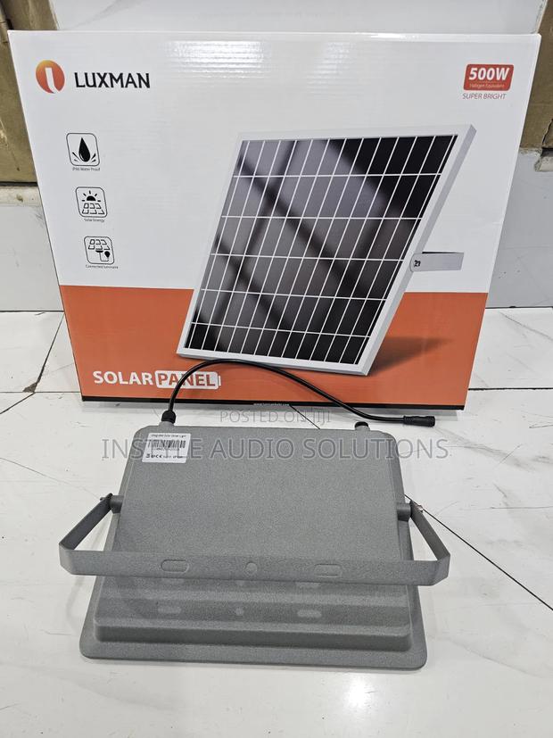 500w Outdoor Bright Powerful Solar Floodlight 12 Hours Auto Sensor - thumbnail 3