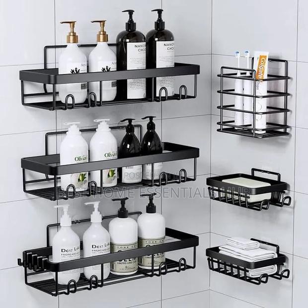 *6pcs Set Shower Caddy Shelf/Bathroom Organizer