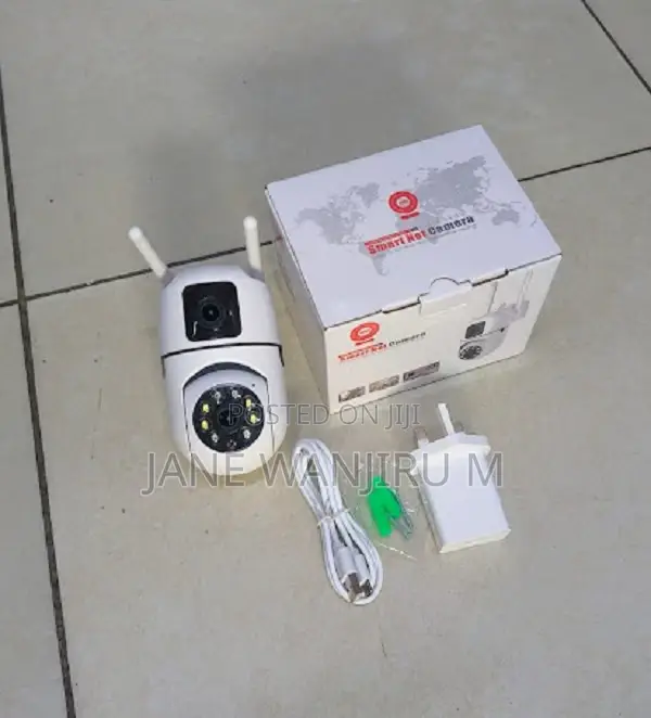 Dual Lens Wifi PTZ Camera - 2 Screens, 360° Coverage