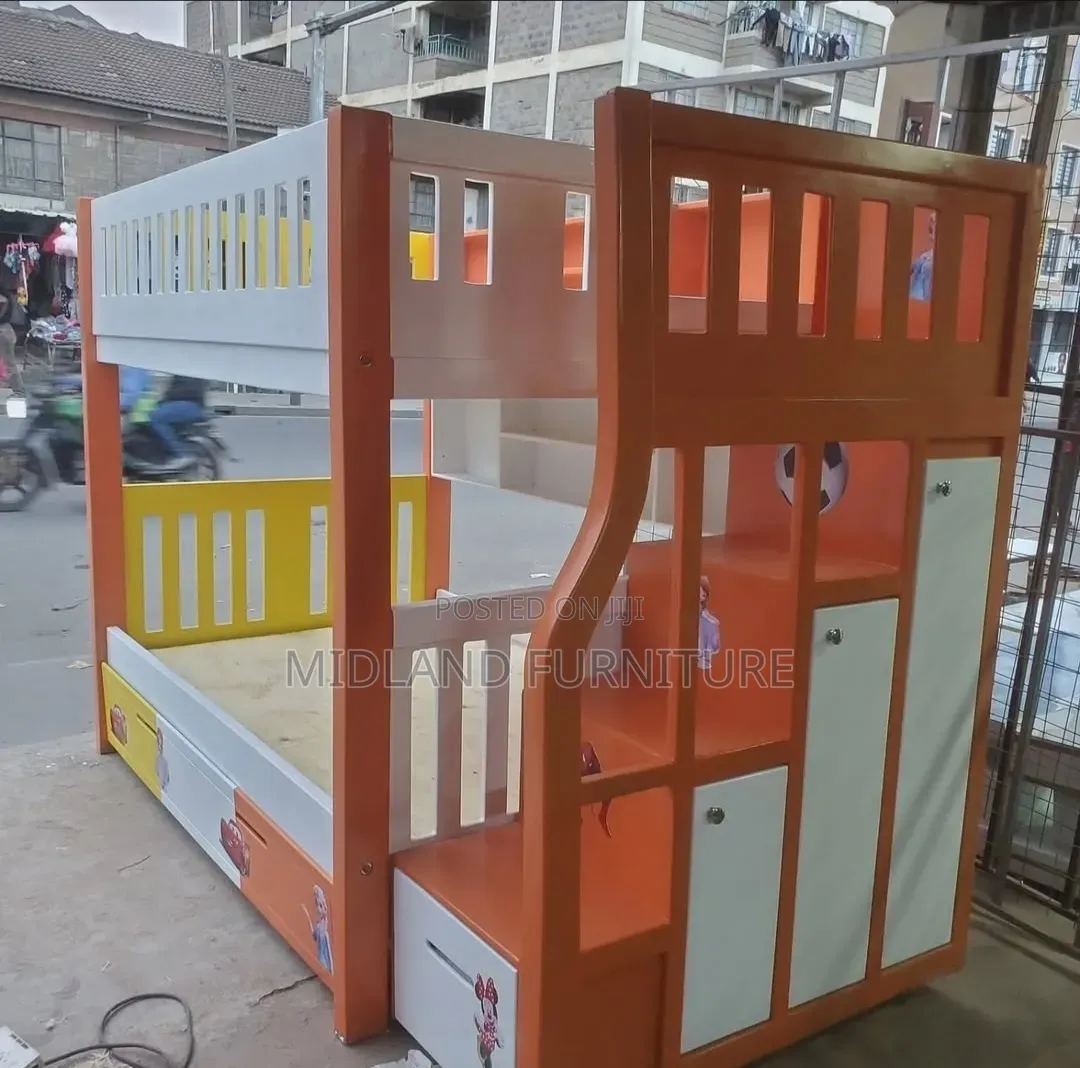 Kids Bunk Bed With Storage Staircase