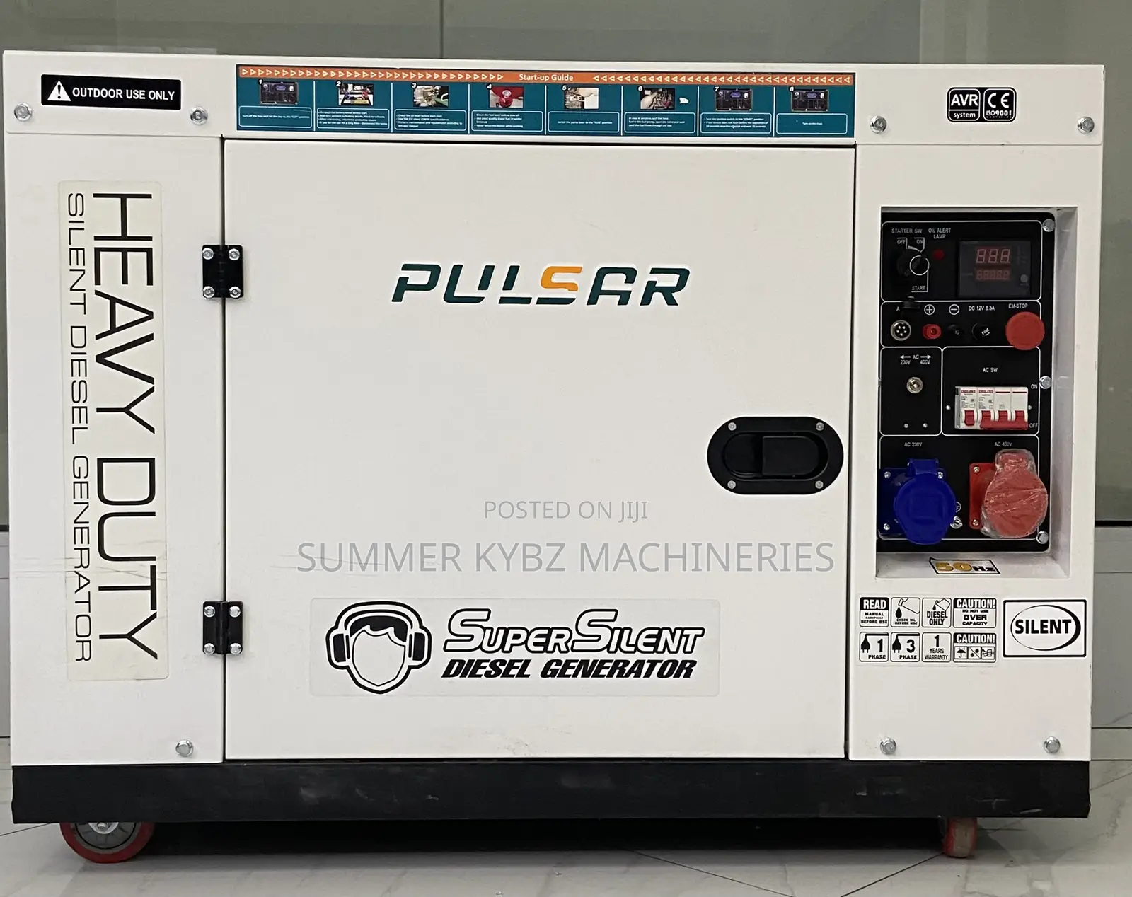 Pulsar Super Silent Dual Phase Diesel Generator 12kva