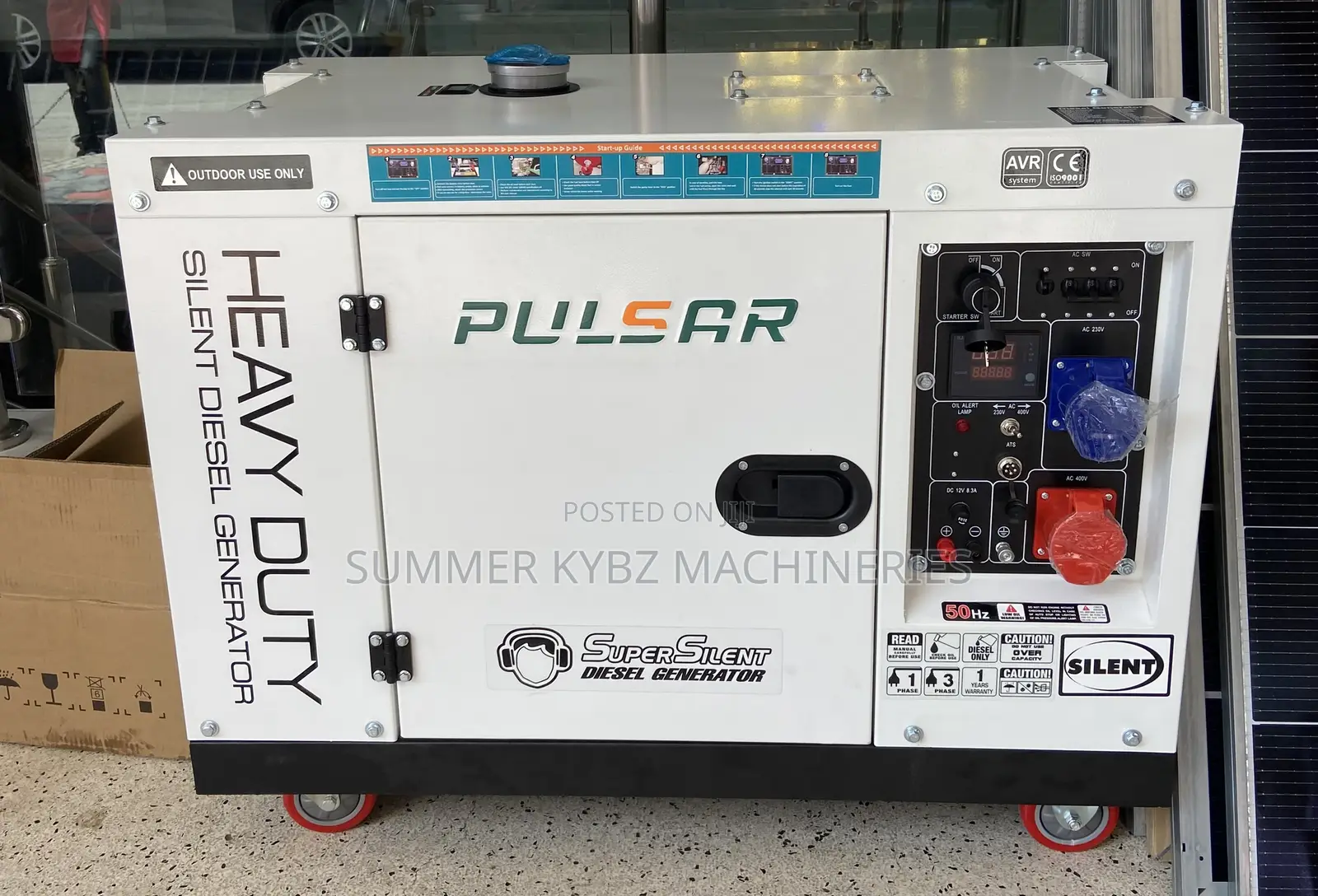 15kva Pulsar Dual Phase Silent Diesel Generator With Ats