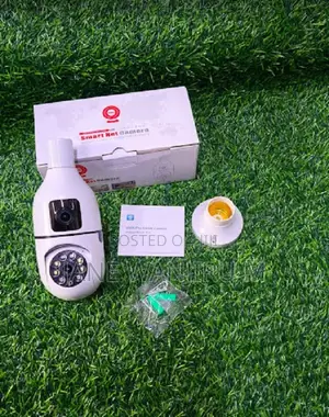 Bulb Camera Dual Lens V380 Pro - Ptz, Screws Into Holder