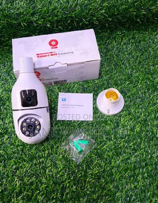 Light Bulb Security Camera 2 Lens - Wifi, E27 Socket