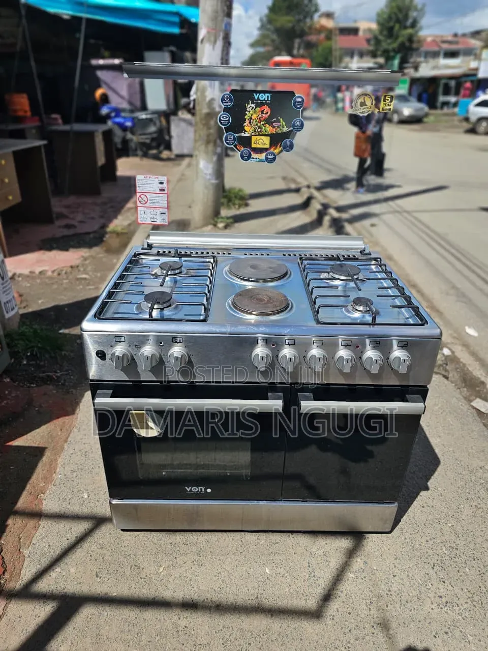 Von Clean 6burner Cooker (Silver )