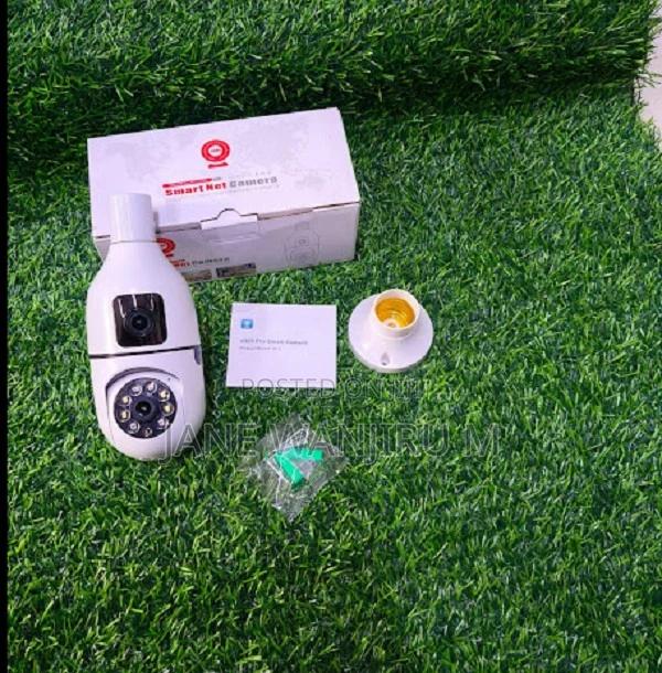 Dual Lens Bulb CCTV Camera - Fits Normal Bulb Holder