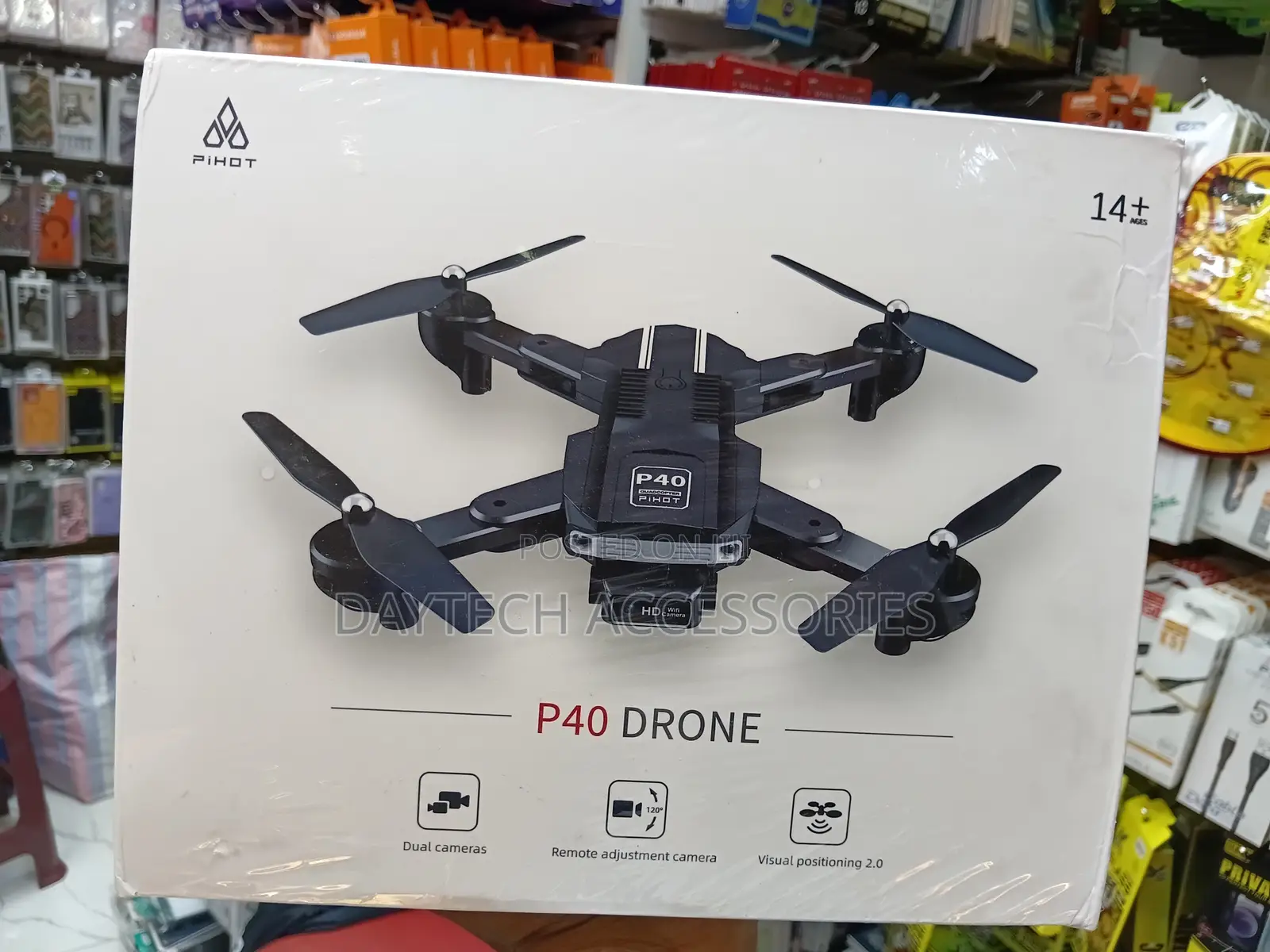 Pihot P40 2. Dual Hd Camera Drone - 2 Batteries