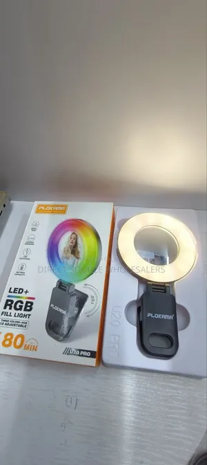 U20 Pro RGB Led Fill Light Clip for Phone, Tiktok Photography