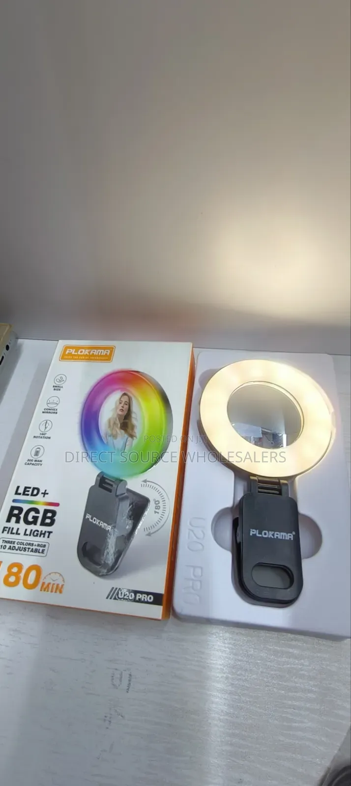 U20 Pro RGB Led Fill Light Clip for Phone, Tiktok Photography