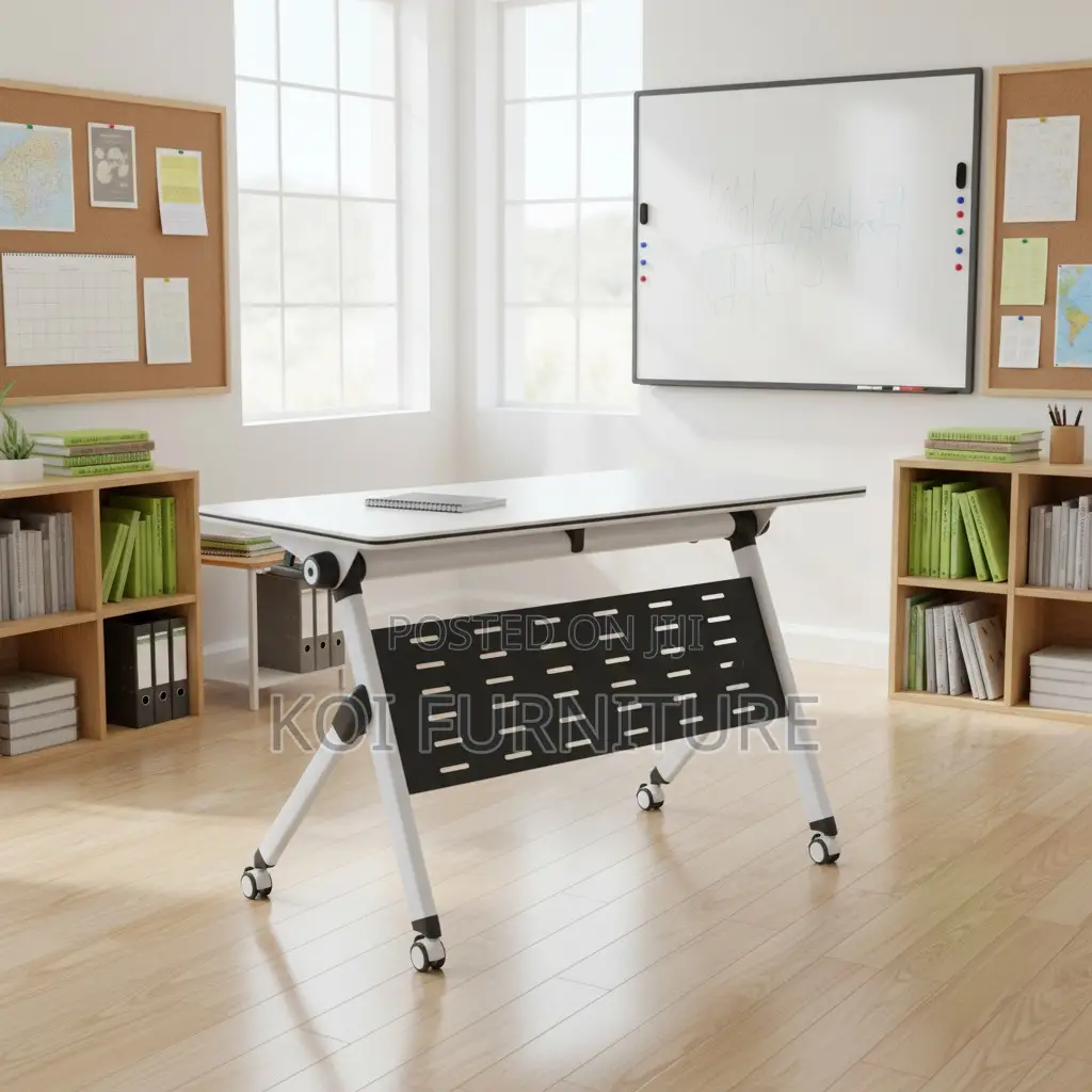 Office Desk; 1.2m Foldable Kois Envision 72w Folding Training Table