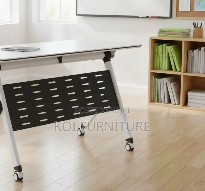 Office Desk; 1.2m Foldable Kois Envision 72w Folding Training Table