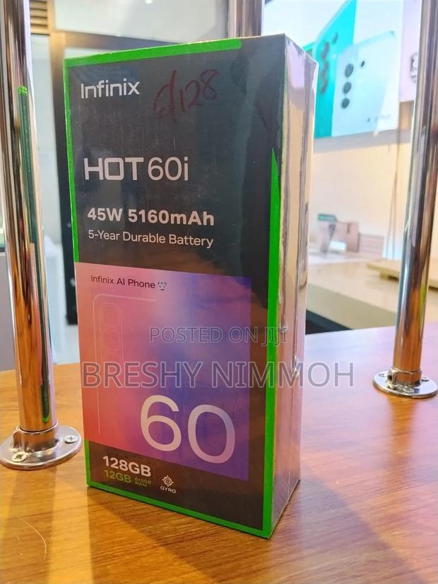 New Infinix Hot 60i 128 GB Black