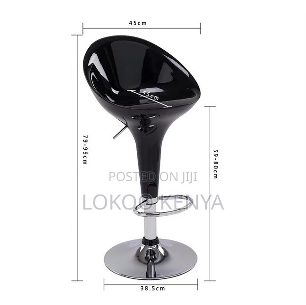 Barstool; Swivel Plastic Adjustable Counterbar Stool - thumbnail 3