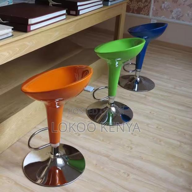 Barstool; Swivel Plastic Adjustable Counterbar Stool - thumbnail 9