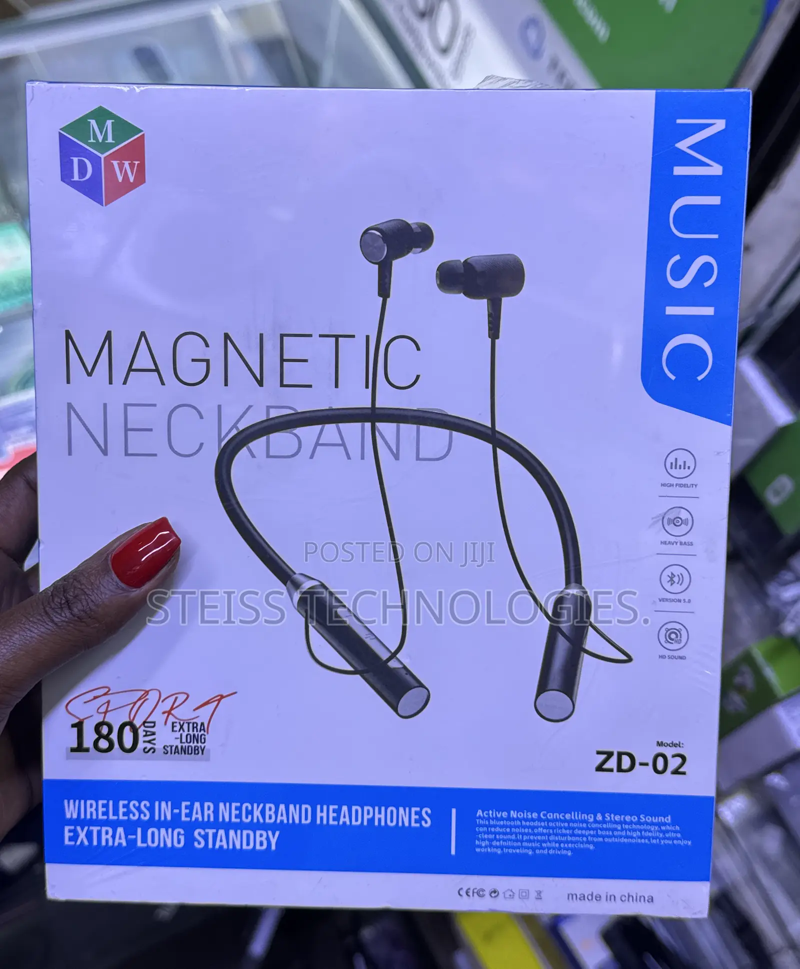 MDW Wireless Magnetic Bluetooth Neckband