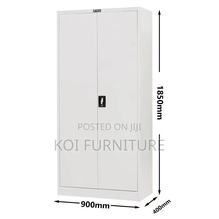 Office Desk; Durable Two Doored Cabinet With Sturdy Construct