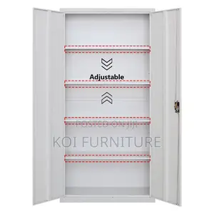 Office Desk; Durable Two Doored Cabinet With Sturdy Construct