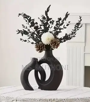 Nordic-Style Hollow Ceramic Vases