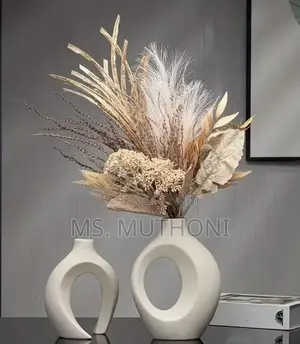 Nordic-Style Hollow Ceramic Vases