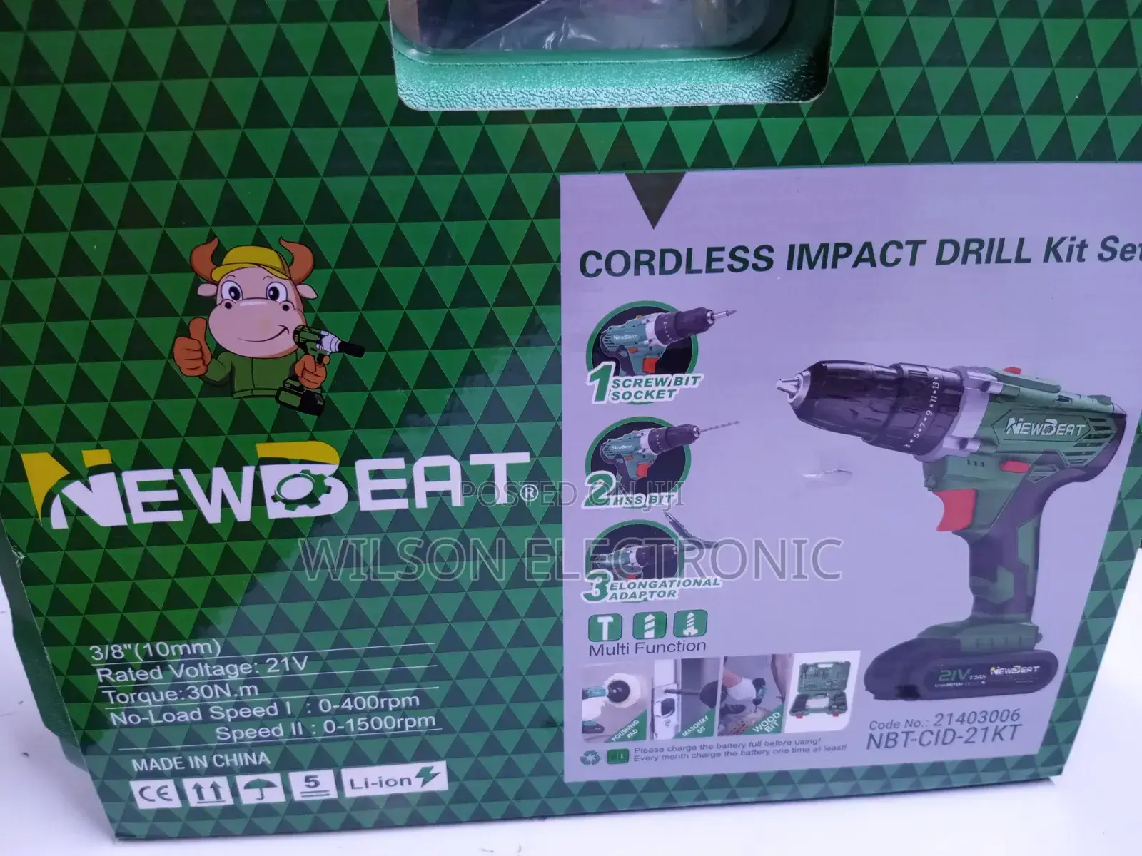 New Beat Cordless Brushless Drill. 21v