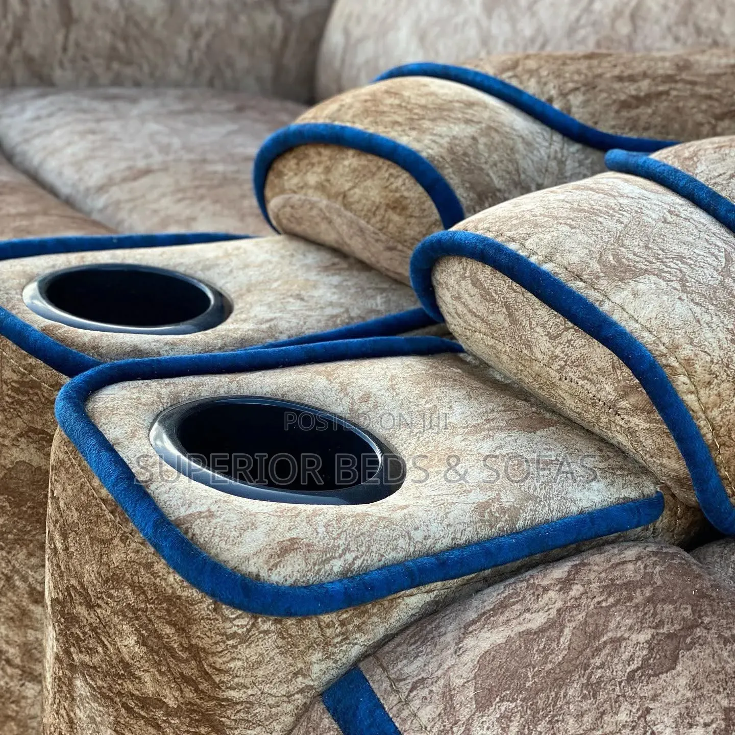 Recliner Sofa With Cup Holders ( 5 Seater Set)