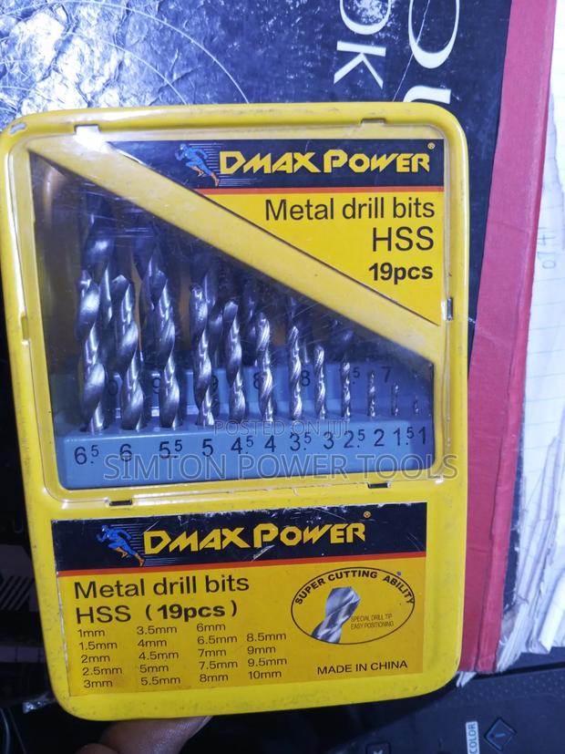 19pc Dmax Power Metal Drill Bits - main view