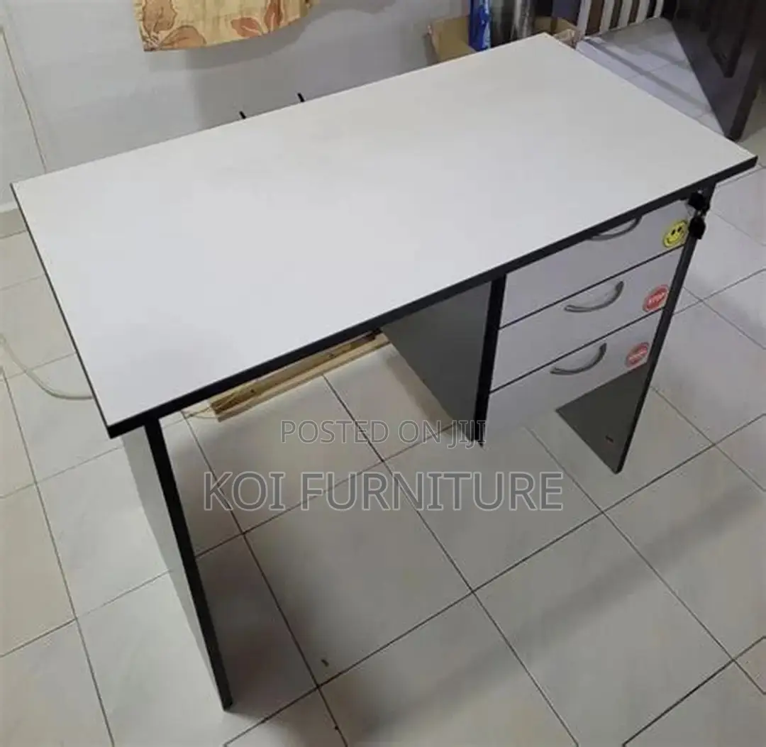 Office Desk; Deluxee 1.2m Home Office Desk With Loclable