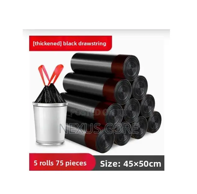 Thick Trash Bags (Draw Strings)