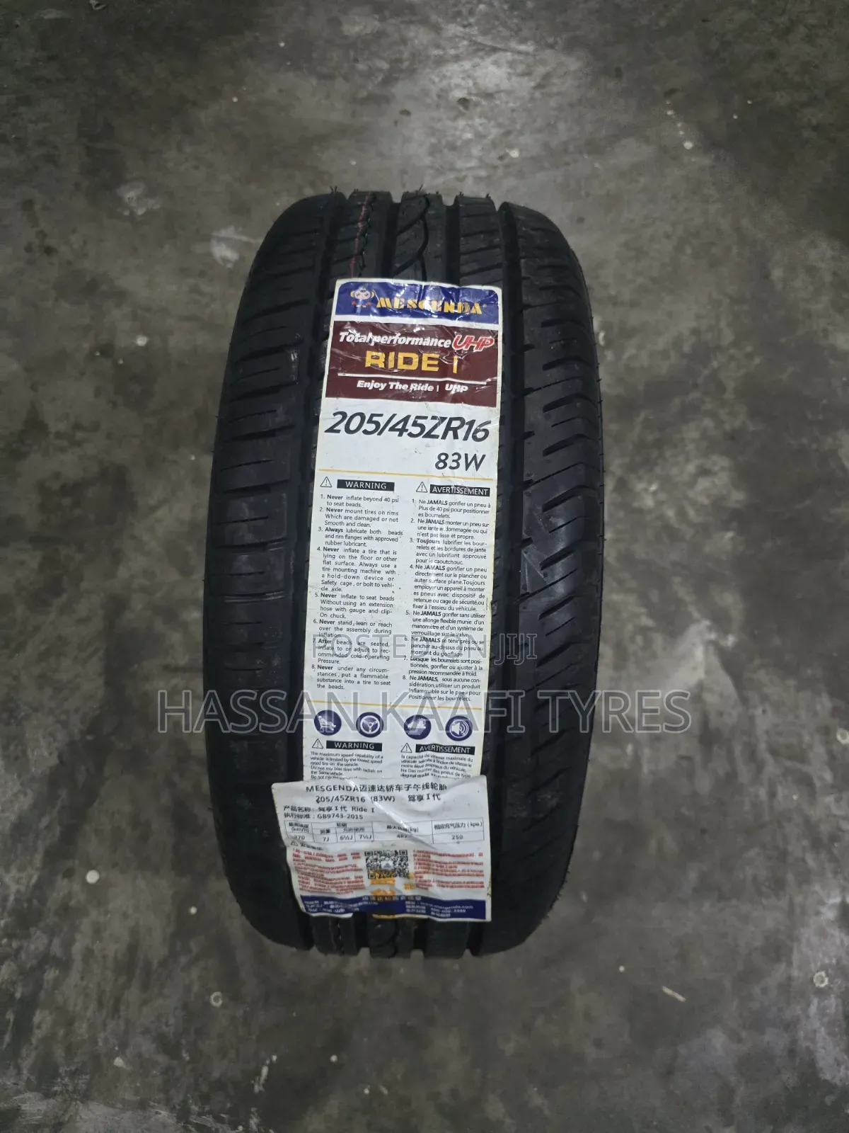 205/45r16 Masalnda Tyre