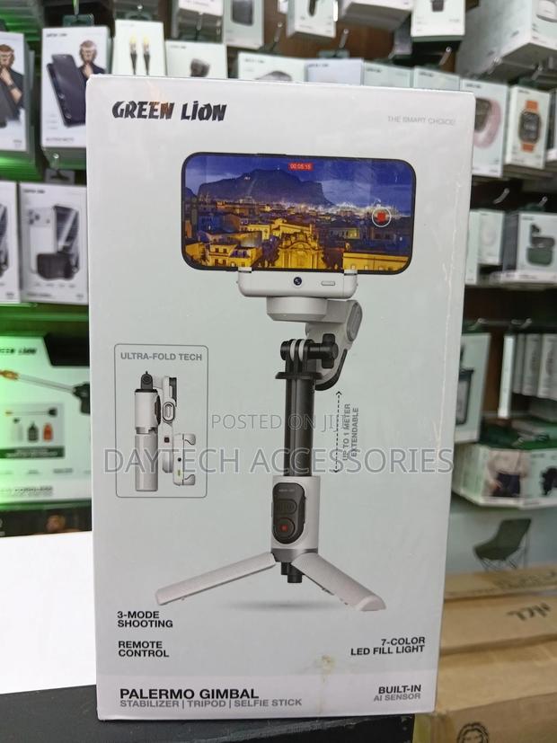 Green Lion Palermo Foldable Gimbal Stabilizer/Tripod/Selfie Stick - thumbnail 3