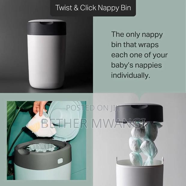 Tommy Tippee Twist Click Advanced Nappy Disposable Sangenic Tec Bin - thumbnail 3