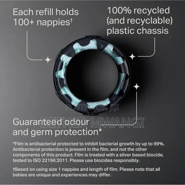 Tommy Tippee Twist Click Advanced Nappy Disposable Sangenic Tec Bin