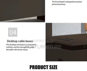 Office Desk; 1.6 Meters Learstee Executive Boss Desk