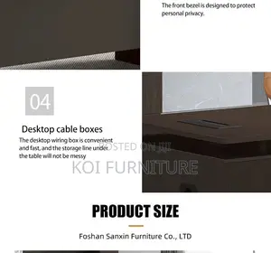 Office Desk; 1.6 Meters Learstee Executive Boss Desk
