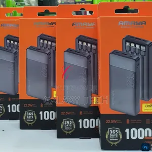 Amaya Apb-F129 *10,000mah 22.5w* Power Bank(4 Built in Cables)