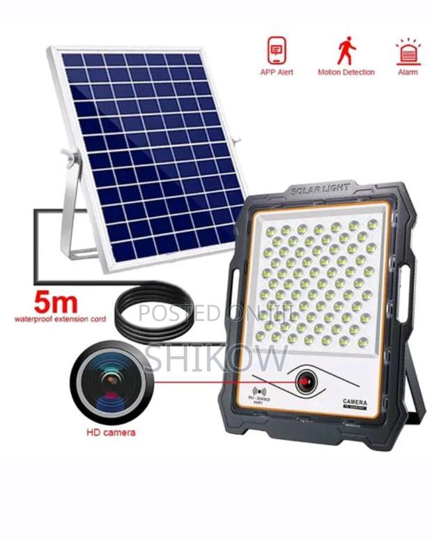 200w Solar Camera With Floodlight - thumbnail 2