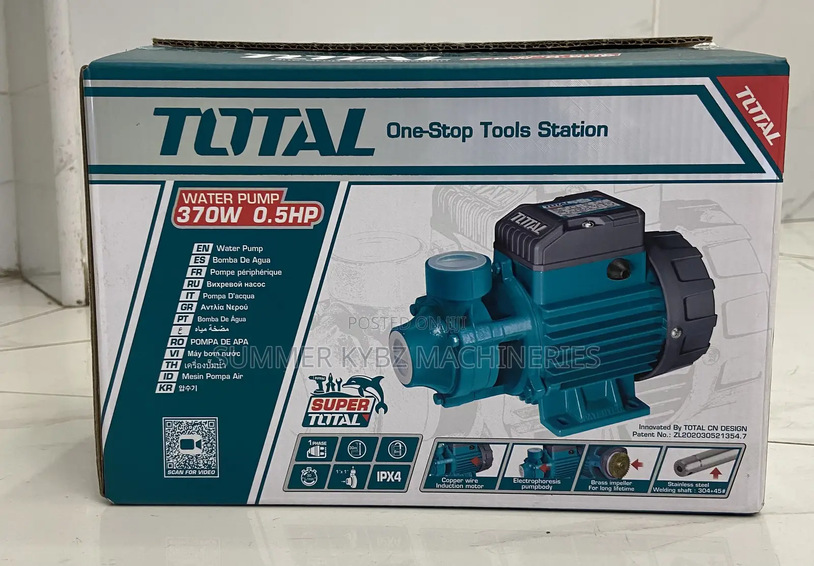 Total Waterpump (0.5hp 370w Booster)