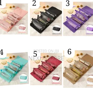 4 In1 Cosmetic Bag Nylon Mesh Detachable Makeup Bag