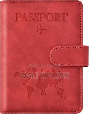 Passport Holder Rfid Blocking Travel Wallet Cover Pu Leather Organizer