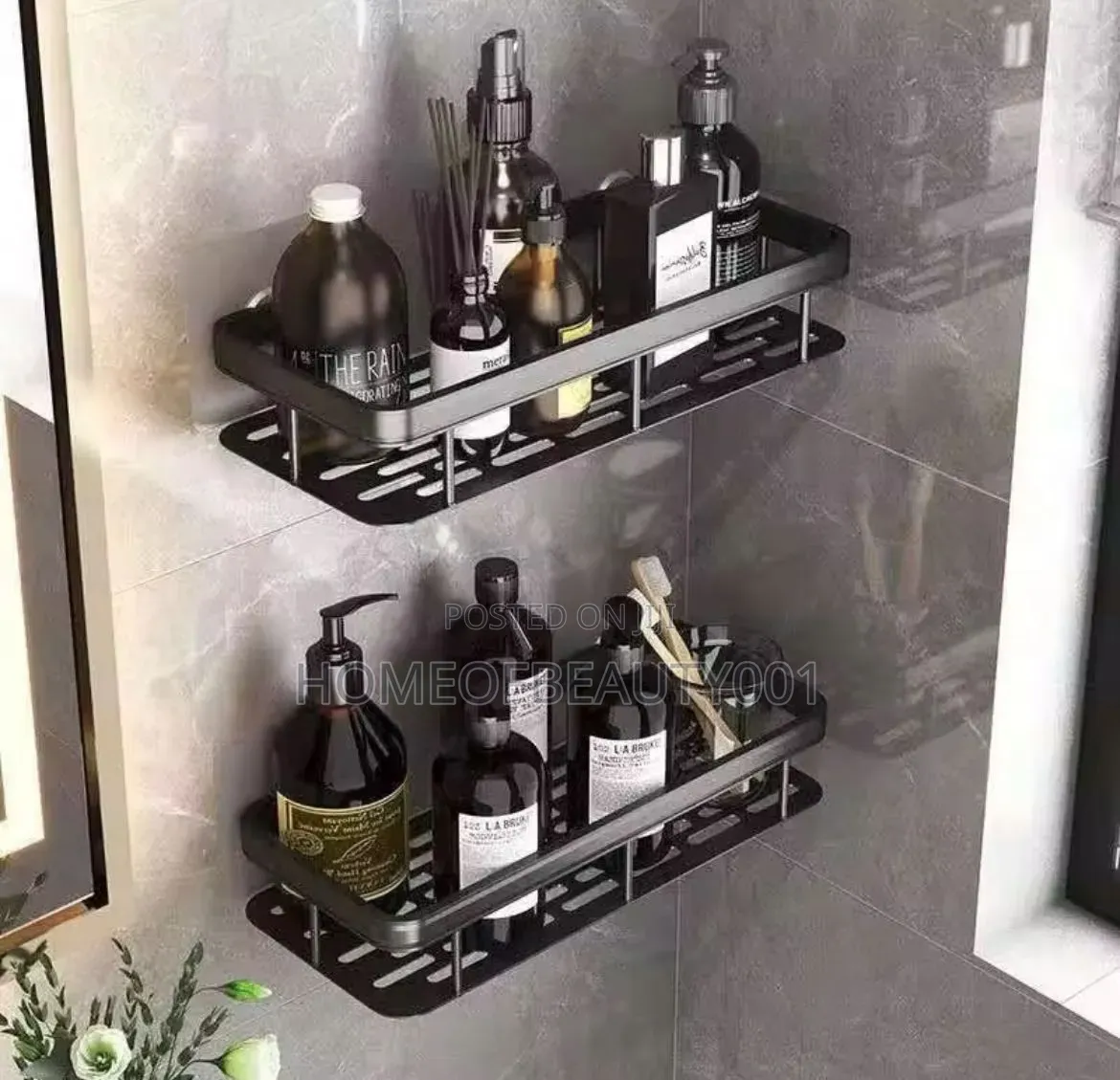 Aluminum Kitchen Bathroom Storage Rack.