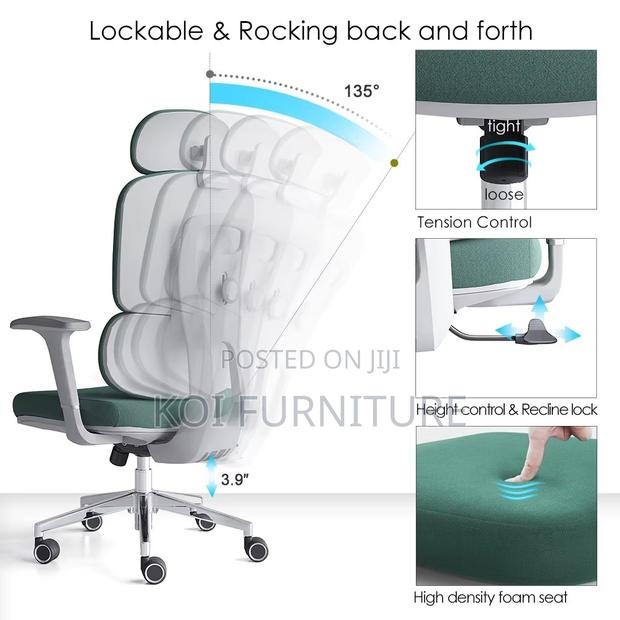 Office Chairs; Orthopedic Chairs With Comfortable Spine Support - thumbnail 13
