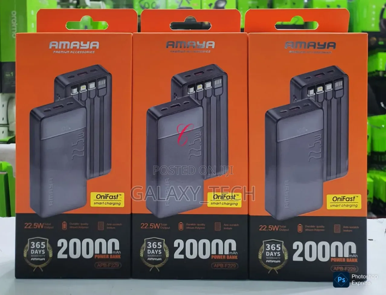 Amaya 20000mah Power Banks *22.5w * Apb-F229