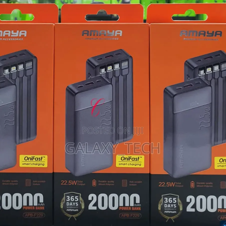 Amaya 20000mah Power Banks *22.5w * Apb-F229