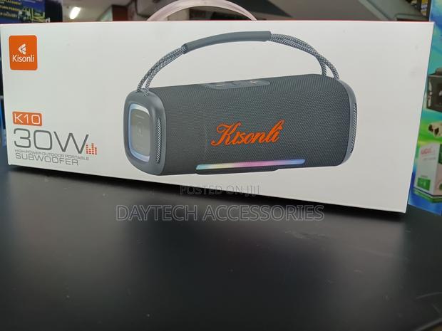 This Is Kisonli Bluetooth Speaker With 30w Output and RGB Lighting