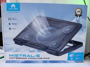 Mikuso Mistral-5 NCP-065 Laptop Cooling Pad With 5 Blue Led Fans.