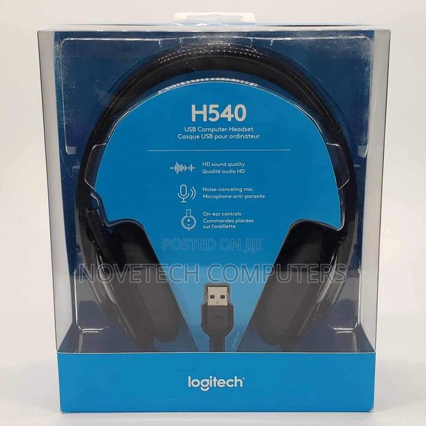 New Logitech H540 Usb-a Headset With Noise Cancelling Mic - Black