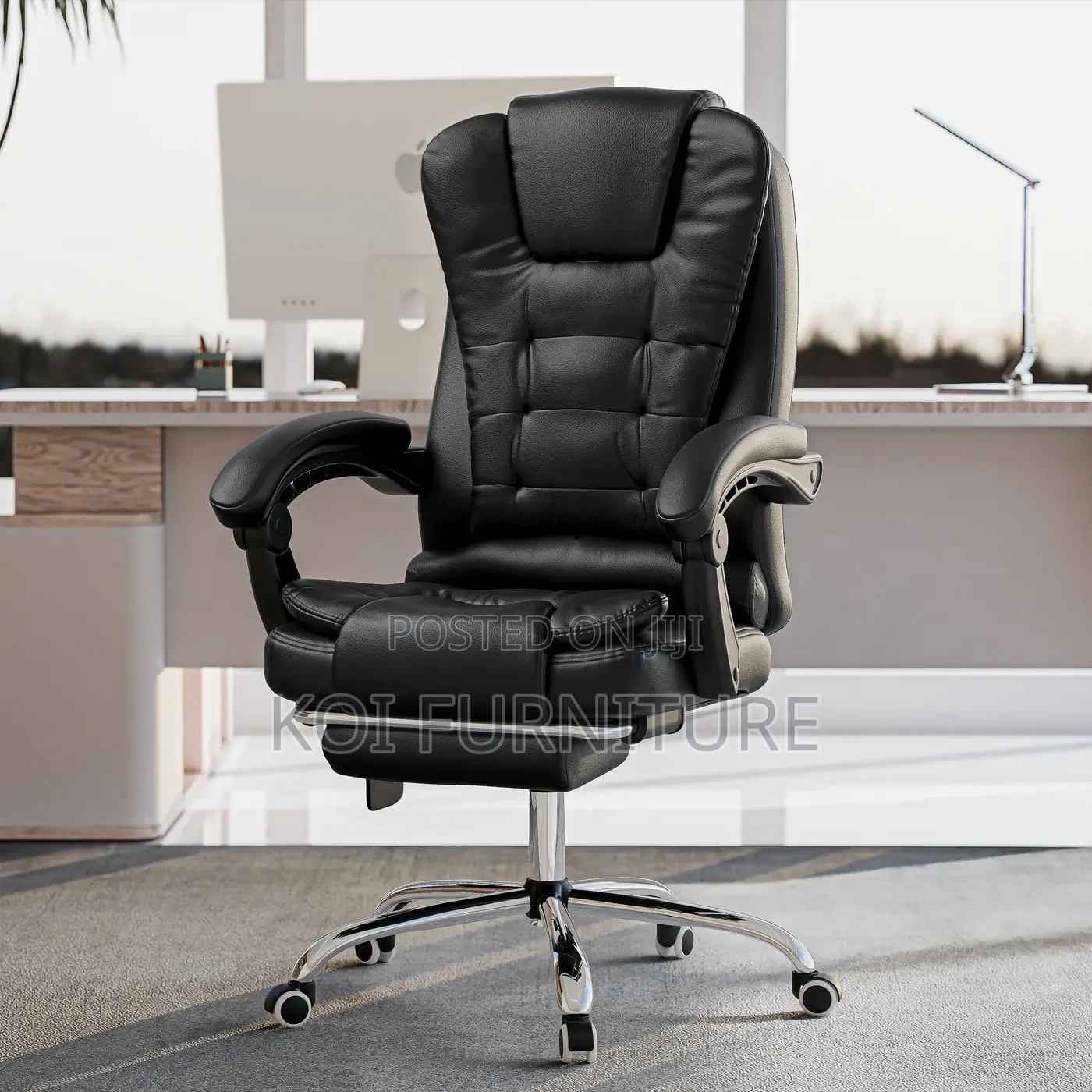 Office Chairs; Ylhigh-Capacity Reclining Office Chair With Footrest