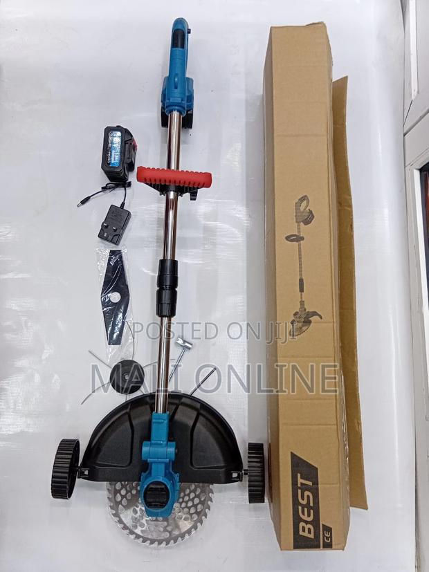 Cordless Brush Cutter 9 Inch Electric Weed Wacker With Wheels