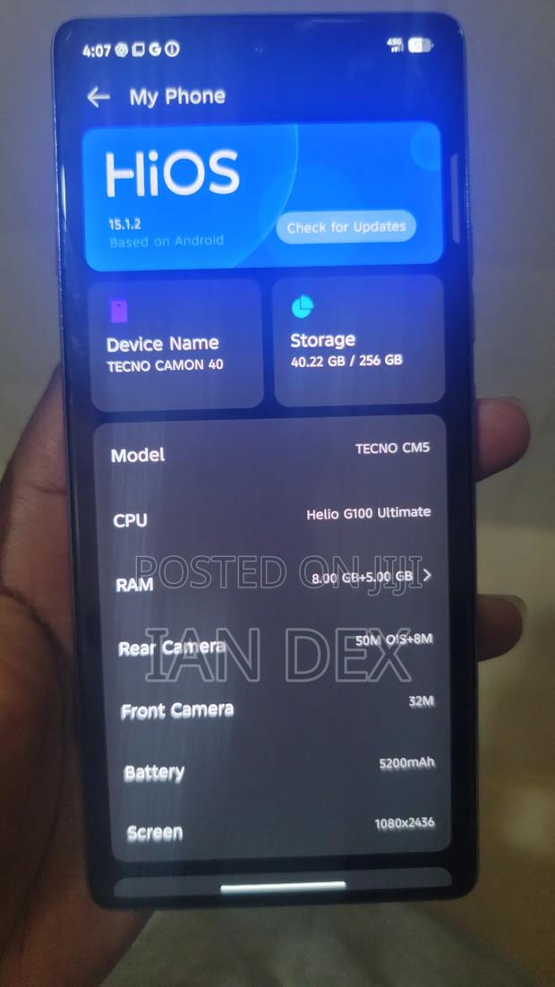 Tecno Camon 40 256 GB Blue