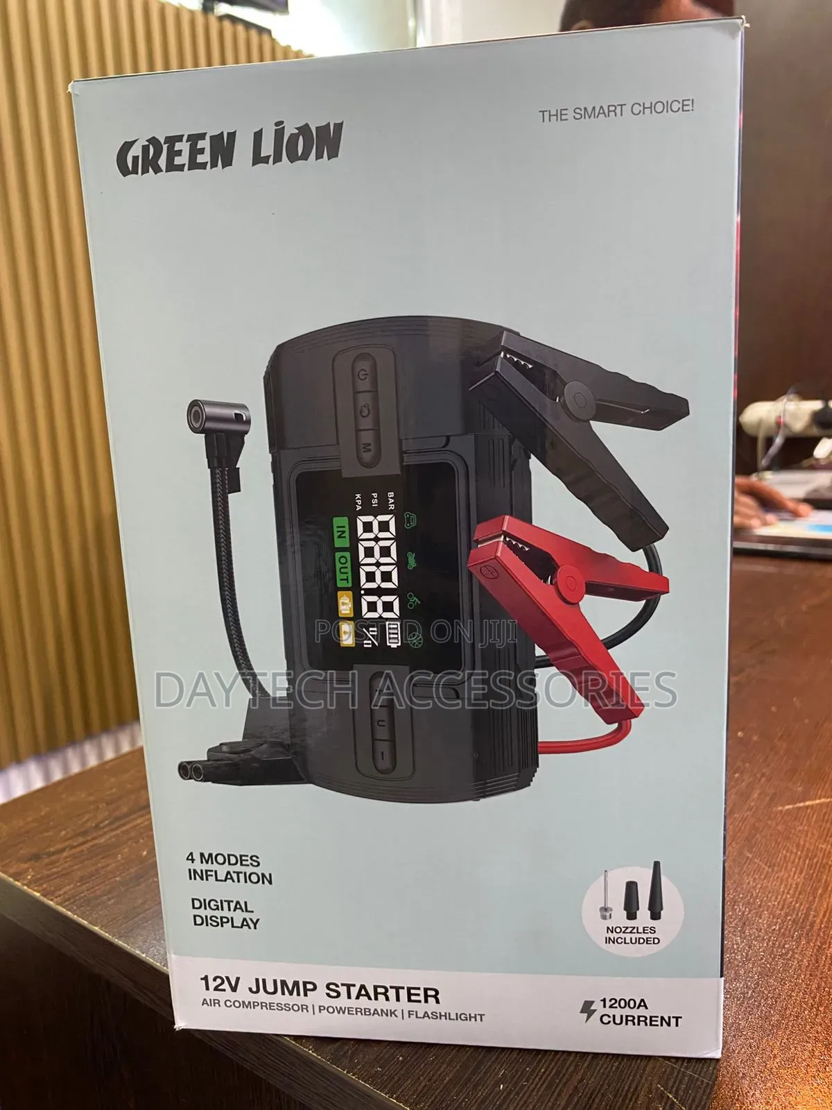 Green Lion Multifunction High Power 12v Jump Starter Air Compressor